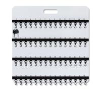 Colingmill 24'' x 24'' Key Rack Wall Mount with 38 Numbered Self Closing Hooks Felt Key Holder Board Storage for Car Dealer Property Manager Valet Parking Residential Small Businesses