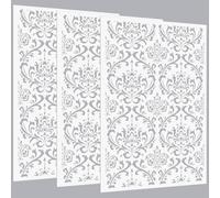 Colingmill 3 Pcs Forest Wall Stencils for Painting 36" x 23" Large Wall Stencil Reusable Fern Boho Wallpaper for Kitchen, Room, Furniture Floors Home Decor(Classic Style)