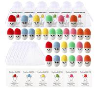 Colingmill 36 Set Nurse W ift Bulk 2026 Crochet Chill Pill Nurse Appreciation Gift Positive Pharmacy Crochet Stuffed Pill with Inspirational Card Relief Table Decor for Coworker Staff Employee