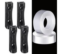 Colingmill 8 Pcs Flag Pole Holder Brackets for Outside Plastic Flag Pole Mounting Bracket Fits 5/16 Inch Wooden Flags for House Mailboxes Posts