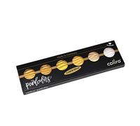 Coliro Finetec C600 Artist Mica Watercolor Pearl and Shimmer-Pearl Paint - Set of 6