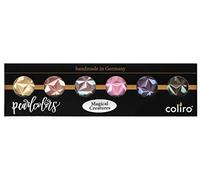 Coliro Magical Creatures Pearlescent Watercolour Set - 6 Metallic Watercolour Paints in Tin - For Calligraphy, Hand Lettering & Card Making