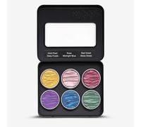 Coliro : Pearlcolors : Mica Watercolour Paint : 30mm : Rainbow Set of 6