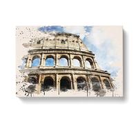 Coliseum Rome Italy (2) Canvas Print for Living Room Bedroom Home Office Décor, Wall Art Picture Ready to Hang, 30 x 20 Inch (76 x 50 cm)