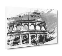 Coliseum Rome Italy Vol.2 V1 Canvas Print | Gallery Wrapped 30mm Frame Wall Art | 30x20 inches | Ready to Hang | Modern Picture | Living Room Bedroom Lounge Office