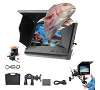Colitt Underwater Fishing Camera, 4.3/5 Inch IPS HD Display, 220° Wide Angle Lens, Night Vision, 30m Heavy-Duty Cable, 10000mAh Battery, IP68 Waterproof for Ice, Sea, and Lake Fishing(5.0in,20m)