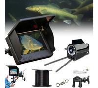 Colitt Underwater Fishing Camera, 4.3 Inch LCD Screen HD Ice Fishing Camera with 220° Wide View, Night Vision Portable Fish Finder, IP68 Waterproof, for Ice Lake and River (15m)