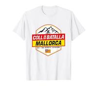 Coll de sa Batalla Cyclist Mallorca Spain Cycling Holiday T-Shirt, Men, White, Medium