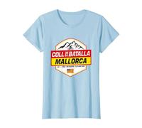 Coll de sa Batalla Cyclist Mallorca Spain Cycling Holiday T-Shirt, Women, Baby Blue, Medium