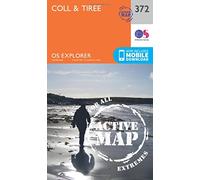 Coll & Tiree Map | Weatherproof | The Hebrides | Ordnance Survey | OS Explorer Active Map 372 | Scotland | Walks | Hiking | Maps | Adventure