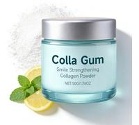 Colla Gum Teeth Whitening Powder, Smile Strengthening Collagen Powder, Toothpaste Powder for Gum & Enamel Care, Tooth Plaque Remover for Sensitive Teeth, Natural Fresh Breath, Teeth Whitening Kit