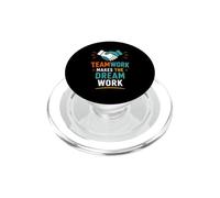Collaboration Motivation Teamwork Makes The Dream Work PopSockets PopGrip for MagSafe
