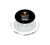 Collaboration Motivation Teamwork Makes The Dream Work PopSockets PopGrip for MagSafe