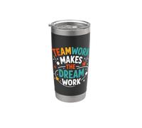 Collaboration Motivation Teamwork Makes The Dream Work Stainless Steel Insulated Tumbler