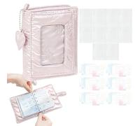Collage Binder - Cover Pocket Transparent Pages, M5 Spiral Binder Notebook Journal, Durable Organizer For Notes, Photos, Scrapbook, Planner | School Home Dorm Room Classroom Study Room Girls Women Tee