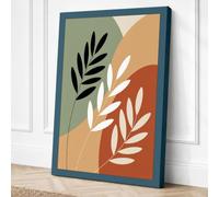 Collage Forms Botanical Canvas Wall Art Print 36x24 Inch (91 x 61 cm)