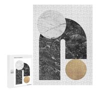 Collage of Textures 13, 500 PCS Wooden Brain Teaser for Adults, Relaxing Home Activity, with A Decorative Finished Picture