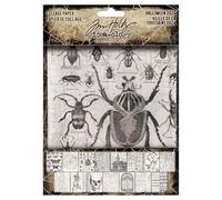 Collage Paper Tim Holtz Idealogy, Black and White, 5.2 inches x 7 inches