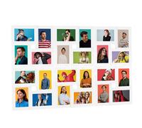Collage Photo Frame for 24x(10x15 cm) Picture White MDF Poster vidaXL