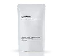 Collagen 450mg, Vitamin C 19.2mg, Hyaluronic Acid 30mg Capsules | Bones & Skin, Iron Absorption | Oxford Vitality (500)
