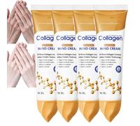 Collagen Anti-Aging Firming Hand Cream, Nourishing Moisturizing and Protecting Skin Collagen Lotion, Intensive Moisturizing Repair Dry Cracked Hands, Non-Greasy Fast Absorbing Hand Cream (4pcs)