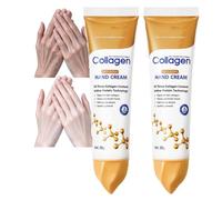 Collagen Anti-Aging Firming Hand Cream, Nourishing Moisturizing and Protecting Skin Collagen Lotion, Intensive Moisturizing Repair Dry Cracked Hands, Non-Greasy Fast Absorbing Hand Cream (2pcs)