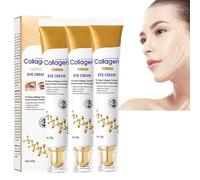 Collagen Anti-Wrinkle Eye Cream,Eye Wrinkle Cream,Anti-Wrinkle and Anti-Aging Moisturizing Eye Cream,Under Eye Cream for Dark Circles Puffy Eyes,Repair Essence Eye Cream (3Pcs)