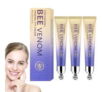 Collagen Bee Venom Eye Cream Roll, Bee Venom Wrinkle Removal Eye Treatment Cream, Reduces Wrinkles Puffiness and Dark Circles, Anti-Aging Moisturizer, Lifting & Recovery for All Skin Type (3pcs)
