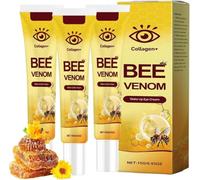 Collagen+ Bee Venom Wake Up Eye Cream,Bee Venom Eye Cream,Bee Venom Under Eye Cream,Collagen Eye Cream,Rejuvenating Bee Venom Eye Lifting Cream,Reduces Wrinkles,Puffiness & Dark Circles (3)