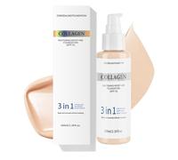 Collagen Concealer Foundation - Tinted Moisturiser SPF15+ Brightening Foundation for Mature Skin, Long-Lasting Full Coverage Concealer for Even Skin Tone, Lightweight Makeup for Women(Ivory White)