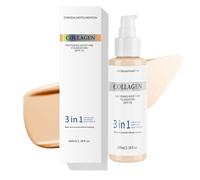 Collagen Concealer Foundation - Tinted Moisturiser SPF15+ Foundation for Mature Skin, Long-Lasting Full Coverage Concealer for Even Skin Tone, Lightweight Makeup for All Skin Types (Natural)