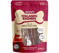 Collagen Dog Treats 200g - High Protein, Low Fat Natural Chews for Dogs - Made with Chicken, Beef & Pork - No Artificial Colours or Flavours