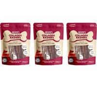 Collagen Dog Treats Pack of 3 x 200g - High Protein, Low Fat Natural Chews for Dogs - Made with Chicken, Beef & Pork - No Artificial Colours or Flavours