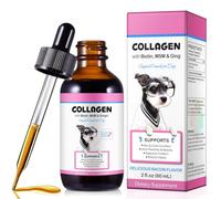Collagen Drops for Dogs, Liquid Collagen for Dogs with Biotin & Vitamin C - Complementary Feed for Skin & Coat Care - 60ml