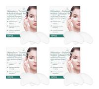 Collagen Eye Mask with Hyaluronic Acid & Peptides - Hydrating & Firming Treatment for Dark Circles, Wrinkles & Fine Lines - Revitalizing & Whitening Eye Patch for Youthful Skin-10pcs (4pcs)