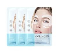 Collagen Eye Patches, Under Eyes Mask for Puffy Eyes and Dark Circles, Revive Under Eye Patches with Bio-Collagen, Peptide Complex and Vitamin C for Sensitive Skin, Brightens, Energises (3Pcs)