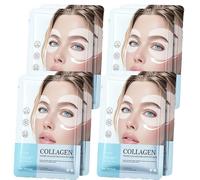 Collagen Eye Patches, Under Eyes Mask for Puffy Eyes and Dark Circles, Revive Under Eye Patches with Bio-Collagen, Peptide Complex and Vitamin C for Sensitive Skin, Brightens, Energises (8Pcs)