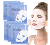 Collagen Face Mask 6pcs, Bio Collagen Mask Overnight,Deep Overnight Face Mask,for Soothe, Repair,Deep Hydration