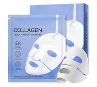 Collagen Face Mask, 6Pcs Collagen Night Wrapping Mask, Pore Minimizing, Elasticity Improvement, Overnight Face Mask