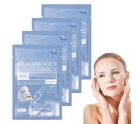 Collagen Face Mask,Bio Collagen Face Mask Overnight,Bio-Collagen Real Deep Mask,Collagen Sleeping Mask For Face,Beauty Sheet Mask Deep Hydrating Firming 4PCS
