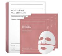 Collagen Face Mask, ChicNana Bio Collagen Mask, Overnight Face Masks Skincare, Real Deep Masks Hydration, Reduce Wrinkles Korean Skin Care (4 sheets)