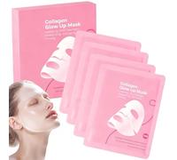 Collagen Face Mask,Collagen Glow Up Mask 2.0,Bio-Collagen Face Mask Overnight,Deep Hydration,Reduces Wrinkles and Shrinks Pores,Suitable for Sensitive Skin,Night Care,Glow Like Glass Skin (2Box)