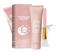 Collagen Face Mask Skincare Set - Mothers Day Gifts Skincare - Collagen Night Wrapping Mask & Purifying Exfoliating Gel- Hydrolyzed Collagen Mask For Elasticity Care - Korean Face Mask Reduce Dullness