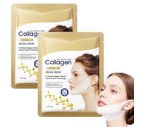 Collagen Face Mask, Tightening V Line Face Mask with Ear Loops, 3D Lifting Facial Mask for Women, Deep Hydration Set for Soothing, Repair, Gentle and Skin-Friendly (2)
