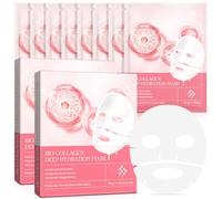 Collagen Face Masks, Collagen Overnight Face Mask, Bio Collagen Face Mask, Pure Bio-Collagen Real Deep Mask (8Pcs)