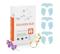 Collagen Film for Face, Collagen Forehead and Cheek Mask with Moisturizing Solution, Water-soluble Wrinkle Patches, Facial Skin-feel Moisturizes Smooths Skin - Anti-wrinkles & Fine Lines(1 BOX = 3 PAI