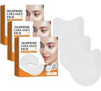 Collagen Film Mask,Collagen Tighten & Brighten Mask,2023 New Highprime Collagen Eye Mask,Hydrating Anti Aging Collagen Film,Reducing the Appearance of Fine Lines Around the Eyes