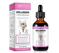 Collagen for Cats Cat Joint Supplements Liquid Collagen for Cat Helps Aid Hip & Joint Care for Cats - Improves Mobility Skin and Coat Health,Digestive Aid Salmon Flavor 60ml