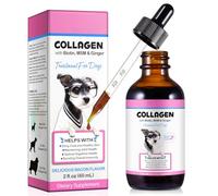 Collagen for Dogs (60ml), Dog Collagen Drops with Biotin, MSM - Supports Joint Health, Skin, Coat & Immunity - Tasty Bacon-Flavored Liquid Supplement for All Breeds & Sizes (60ml(Pack of 1))