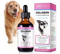 Collagen for Dogs, Dog Collagen Liquid Supplement with Biotin, MSM & Ginger for Joint Support, Skin & Coat Care, Itch Relief & Digestive Comfort - Bacon Flavour, 2 fl.oz